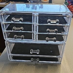 Clear Acrylic 6-Drawer Organizer